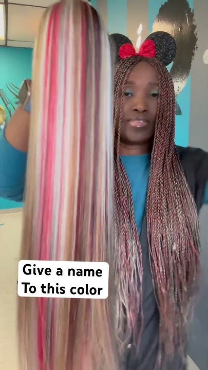  Hair braid color blend - YouTube