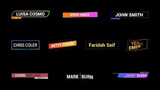 Gradient Lower Thirds AFTER EFFECTS Template Videohive 30133139