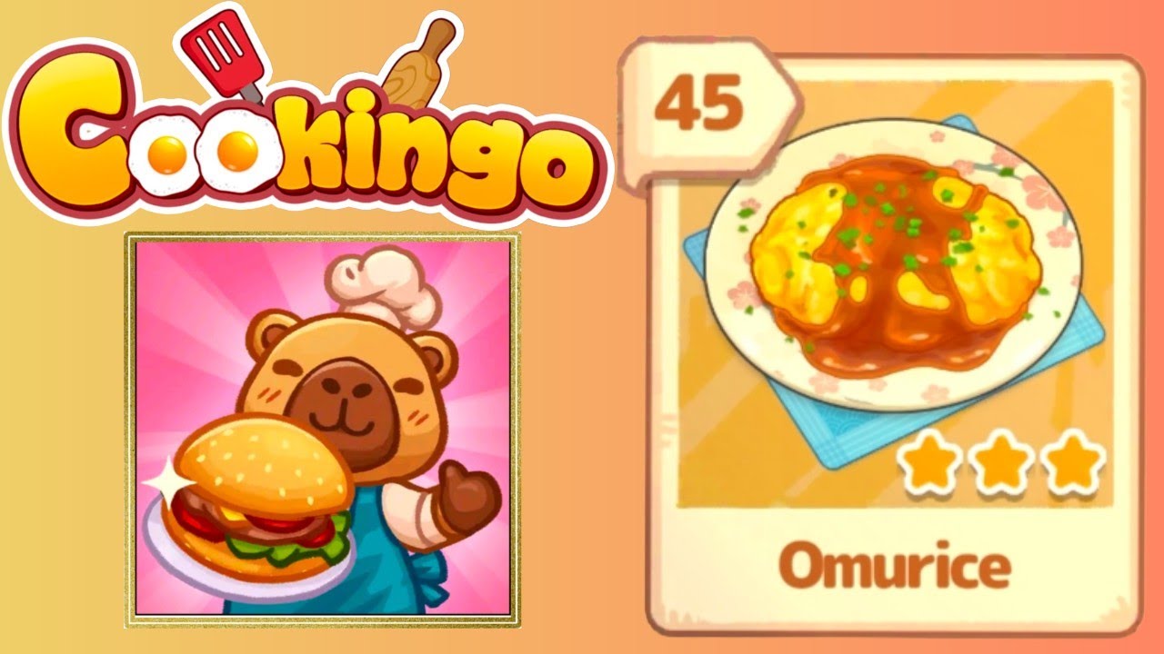 Cookingo perfect meal level 45 solution walkthrough ( omurice ) 