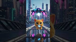 This Kitten Stole the Moon… and My Heart! 😻🌙 #animation #3danimation #cuteanimals