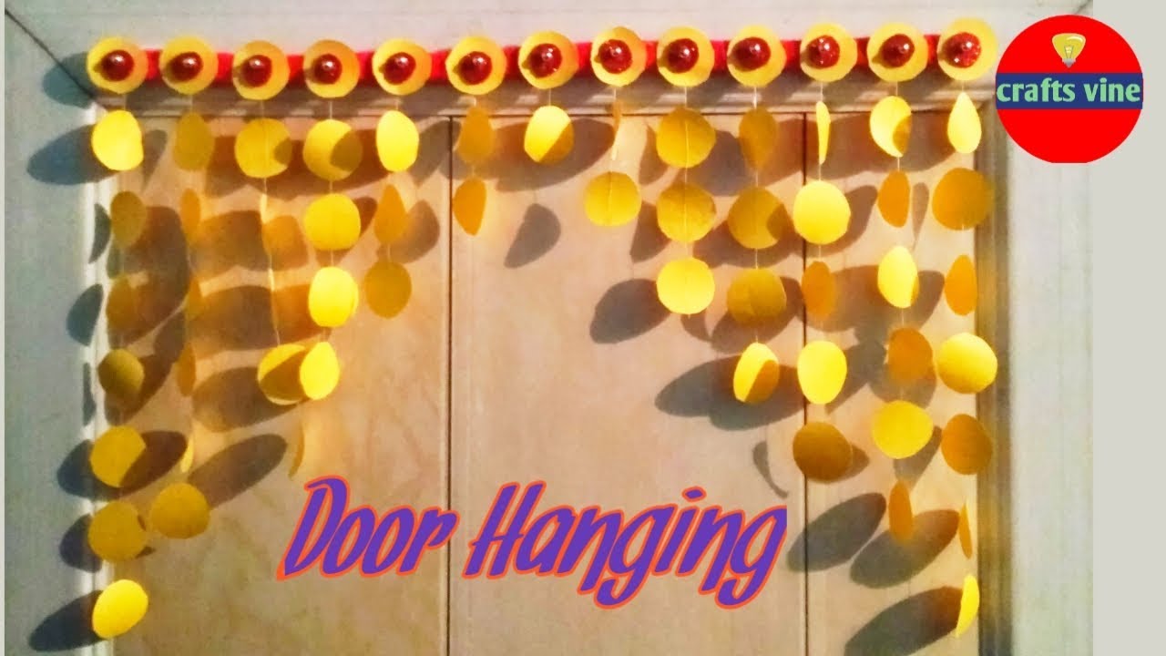 Door Hanging making at home DIY Home Decor Crafts Vine YouTube