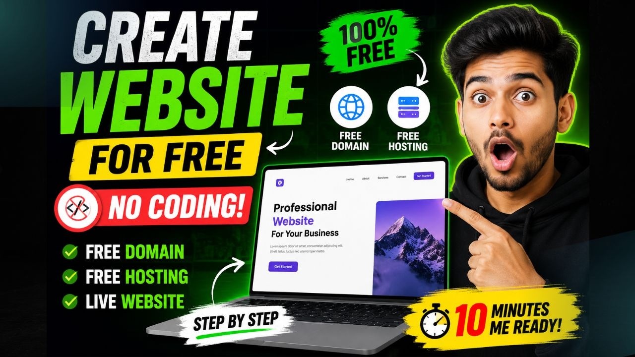How To Create Website For Free Without Coding Knowledge With Free ...