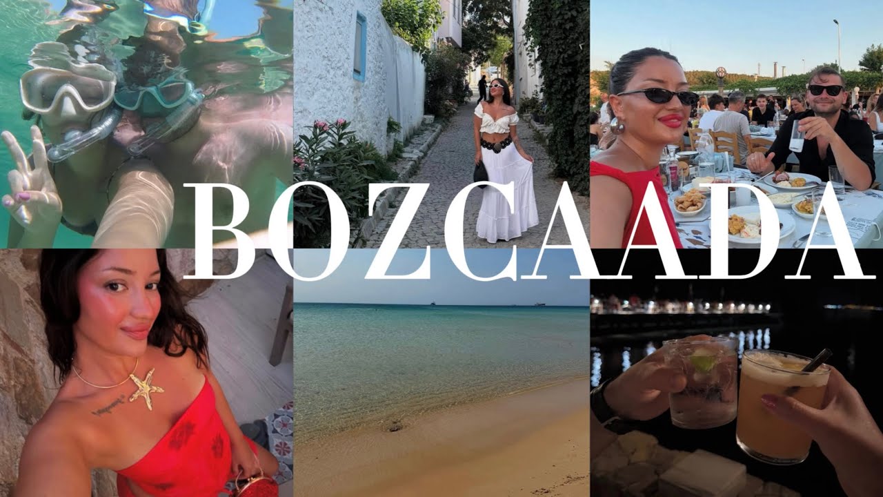 BOZCAADA VLOG | hangi plajlara gittik?, denizaltı, yeme içme, ulaşım, en güzel mezeler vahit’in yeri