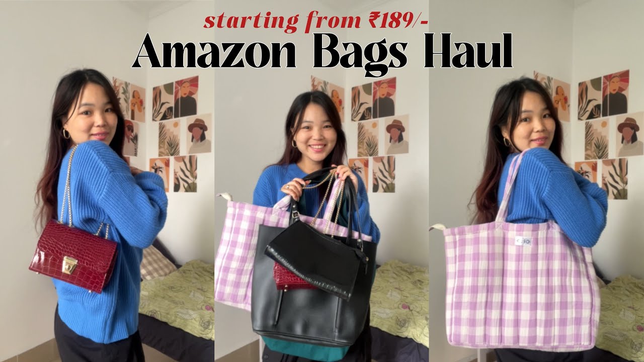 Affordable Amazon Bag Haul👛👜 | Starting from ₹189/- - YouTube