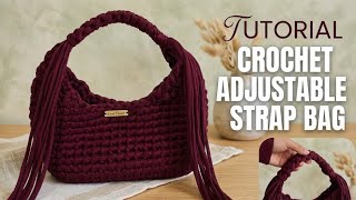 Crochet the VIRAL Adjustable Handle Bag || Detailed Pattern