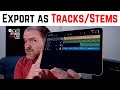 How to EXPORT INDIVIDUAL TRACKS in Garageband iOS (iPad, iPhone)