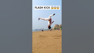 FLASH KICK 😱😱 #shortsfeed #backflip #flashkick #shorts