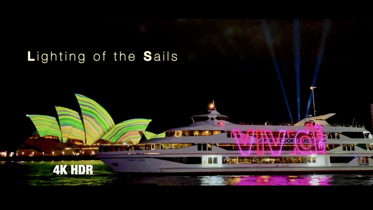 OPERA HOUSE-Lighting of the Sails/VIVID SYDNEY FESTIVAL 2022🇦🇺4K/HDR