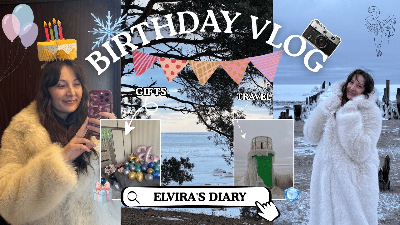 🥳Birthday Vlog/Мой день рождения🎉замерзшее море🧊подарки🎁квест🗺