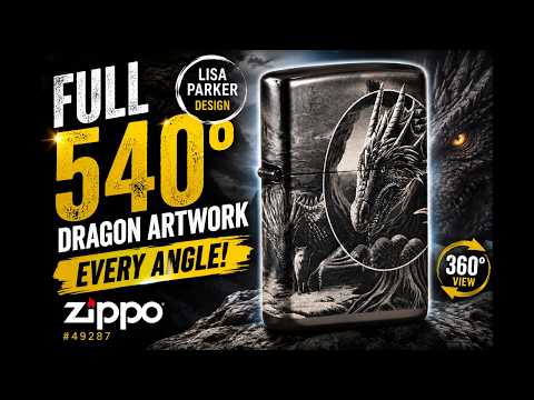 This Dragon Zippo Wraps Around the Entire Lighter