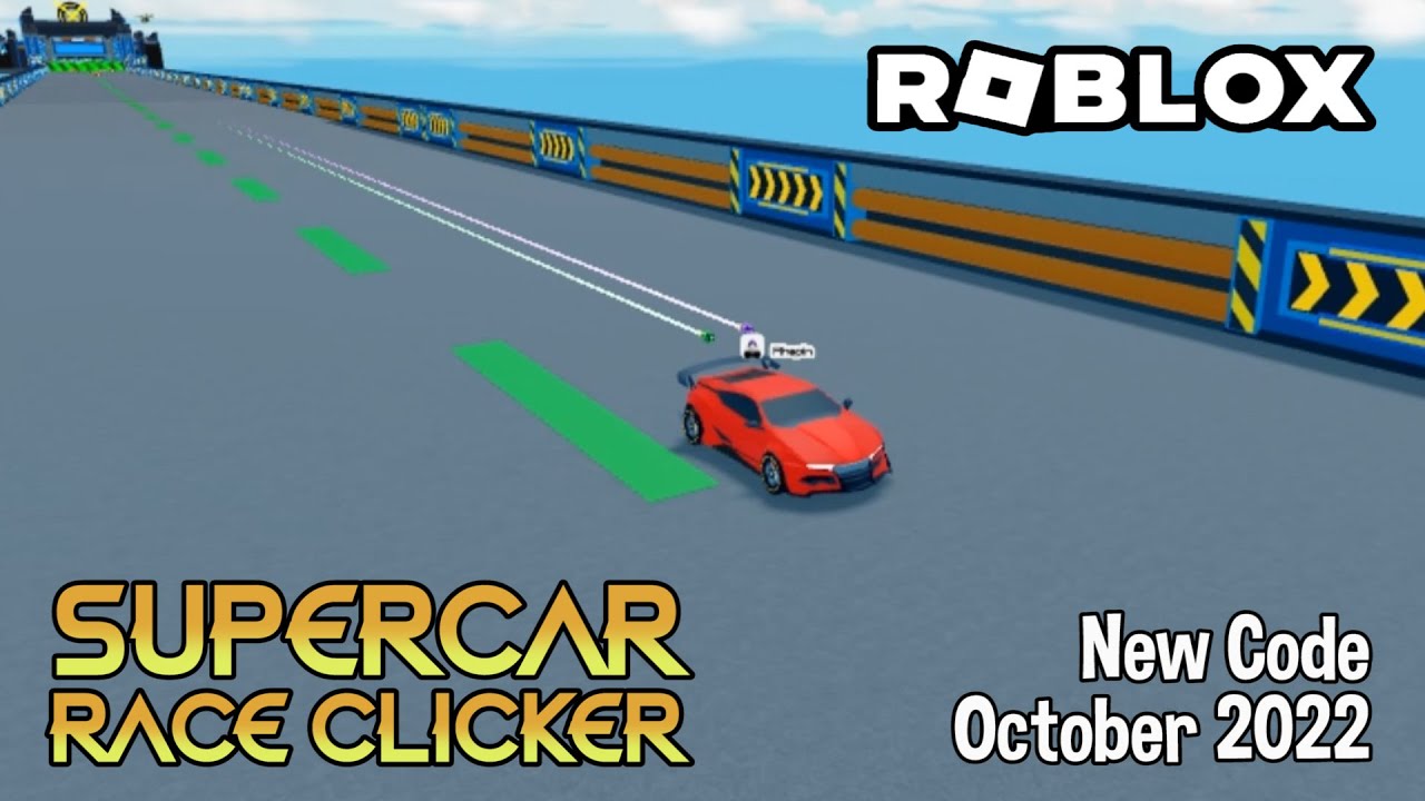 NEW* ALL WORKING CODES FOR SUPERCAR RACE CLICKER 2022! ROBLOX