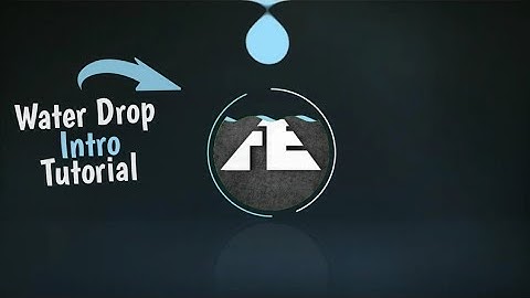 Water Drop Intro tutorial | kinemaster tutorial intro | Frank
