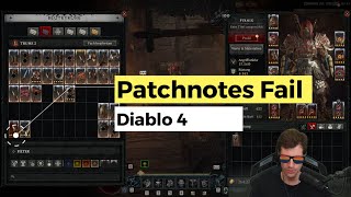 Diablo 4 - Community Ignoriert: Wie die Patchnotes in die falsche Richtung führen