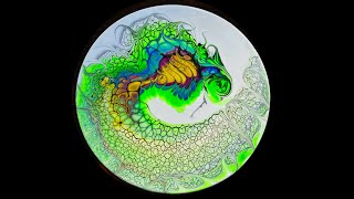 338 Acrylic Pouring: Fluid Art swiping Fun #artstyle #acrylic #artist