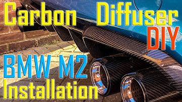 BMW M2 F87 installation of CARBON FIBER DIFFUSER