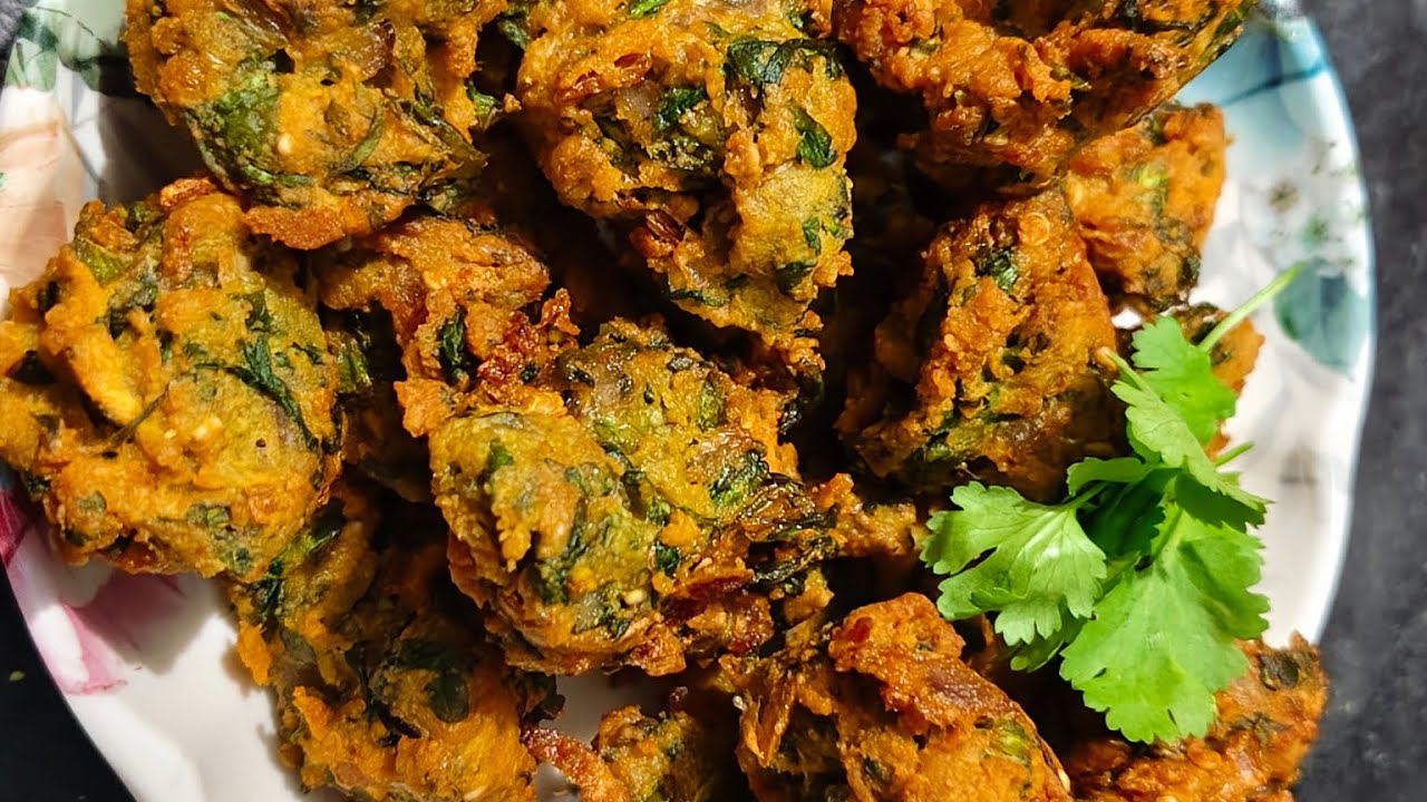 Crispy palak ke bhajiya🪴 |Anisa's kitchen 