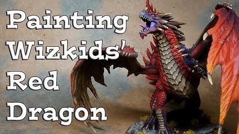 Painting a Red Dragon Miniature for Dungeons & Dragons