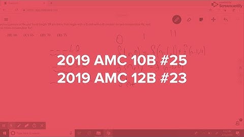 2019 AMC 10B #25 / AMC 12B #23