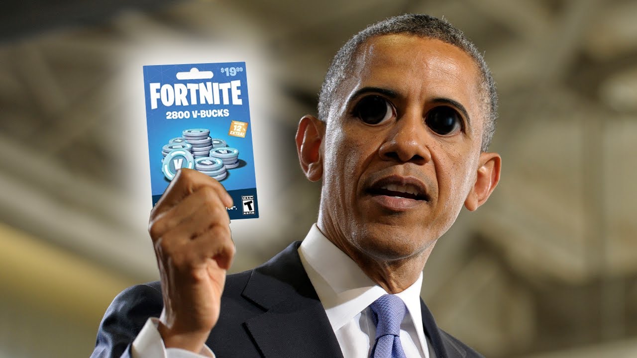 Barack Obama Does A 19 Dollar Fortnite Card Giveaway Meme Fort
