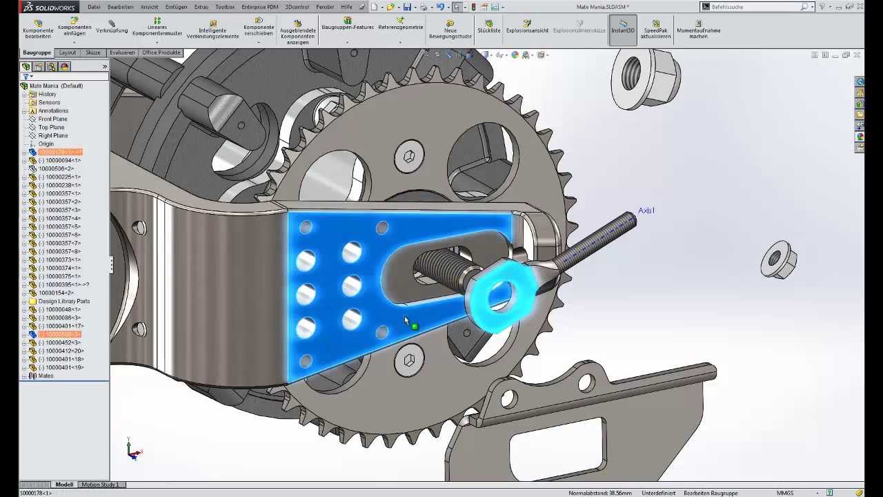 Solidworks 14 Neuerungen Bei Den Verknupfungen In Baugruppen Youtube