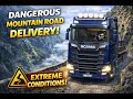 🚛🚛 खतरनाक पहाड़ो में DELIVERY  ड्राइव  | EXTREME CONDITIONS ⚠️⚠️ | 🚛🚛 ETS2 1.58 |