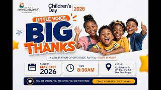 CHILDREN`S DAY SERVICE, 31ST MAY, 2026