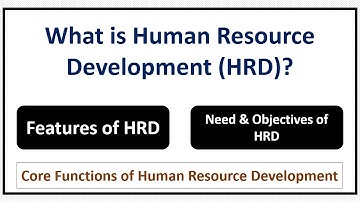 What is Human Resource Development(HRD)? Need & Objectives of HRD- Features of HRD-Functions of HRD