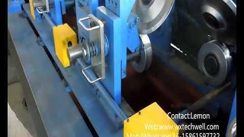 Manual adjusting width for cz purlin roll forming machine