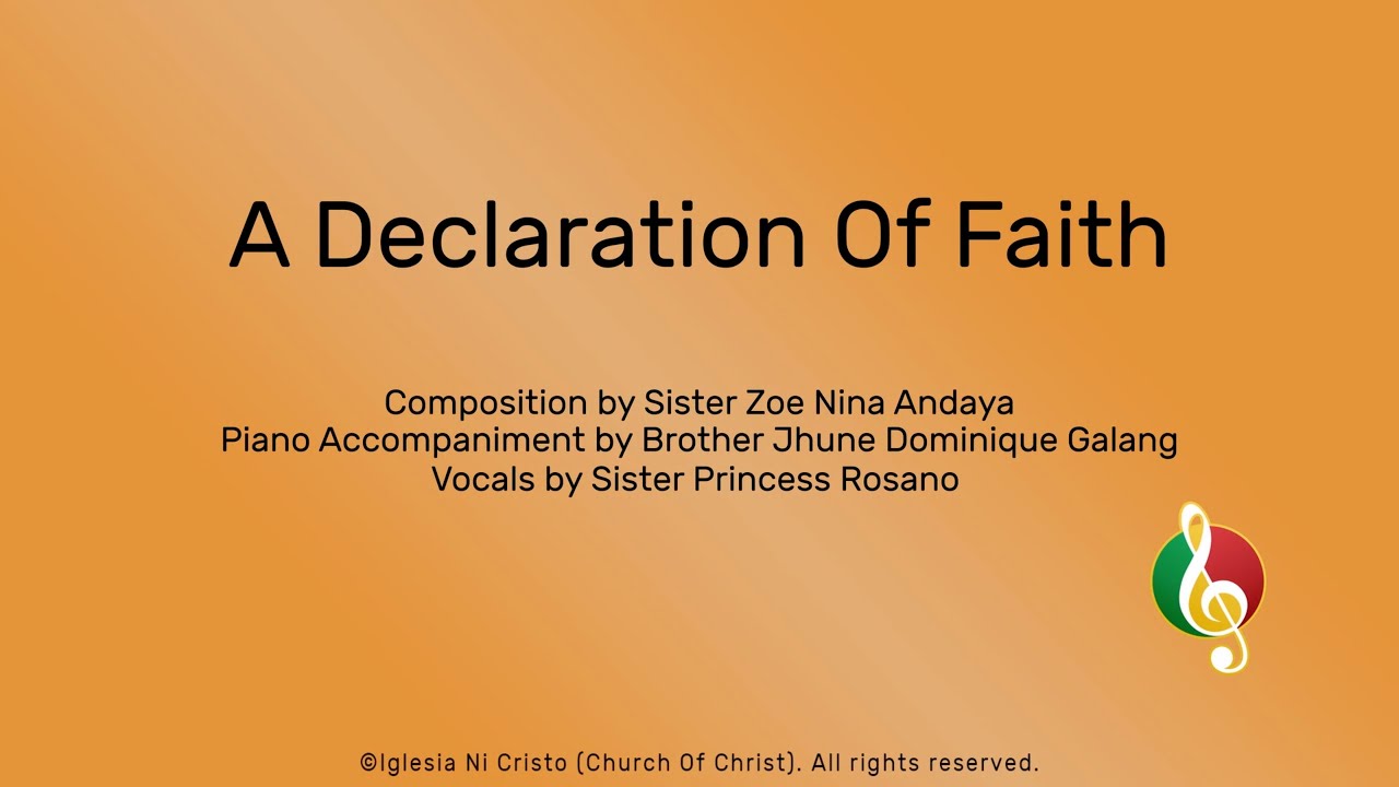 A Declaration Of Faith