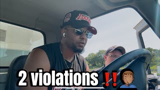 DOT Level 2 inspection In NEW YORK “2 Violations “