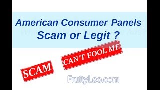American Consumer Panels - 🚫 Fake Tester Company !!  🚫