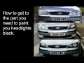 How to blackout a Mondeo MK3 headlight