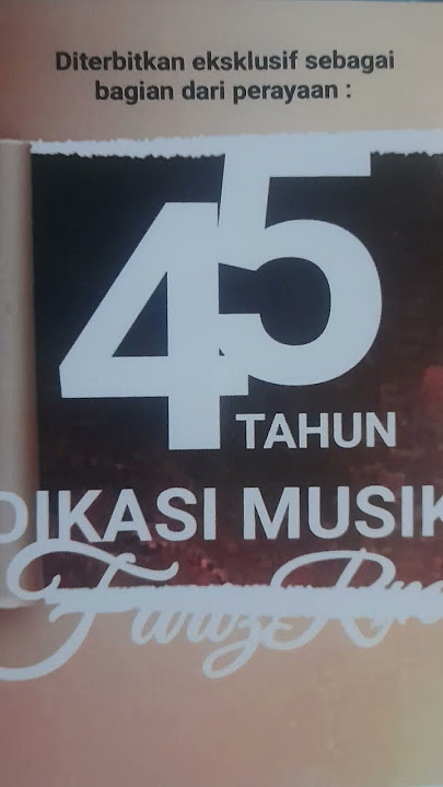 CD terbaru Fariz RM To Another Page.Berisikan kompilasi lagu2 berlirik bahasa Inggris dari Fariz RM.
