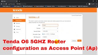 Tenda O6 5GHZ Router configuration as Access Point (Ap) mode | Technical Hakim screenshot 1