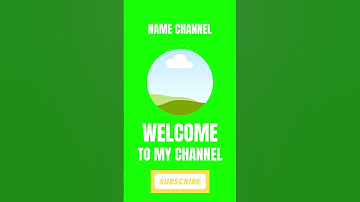 Green screen intro video #art #funny #animation