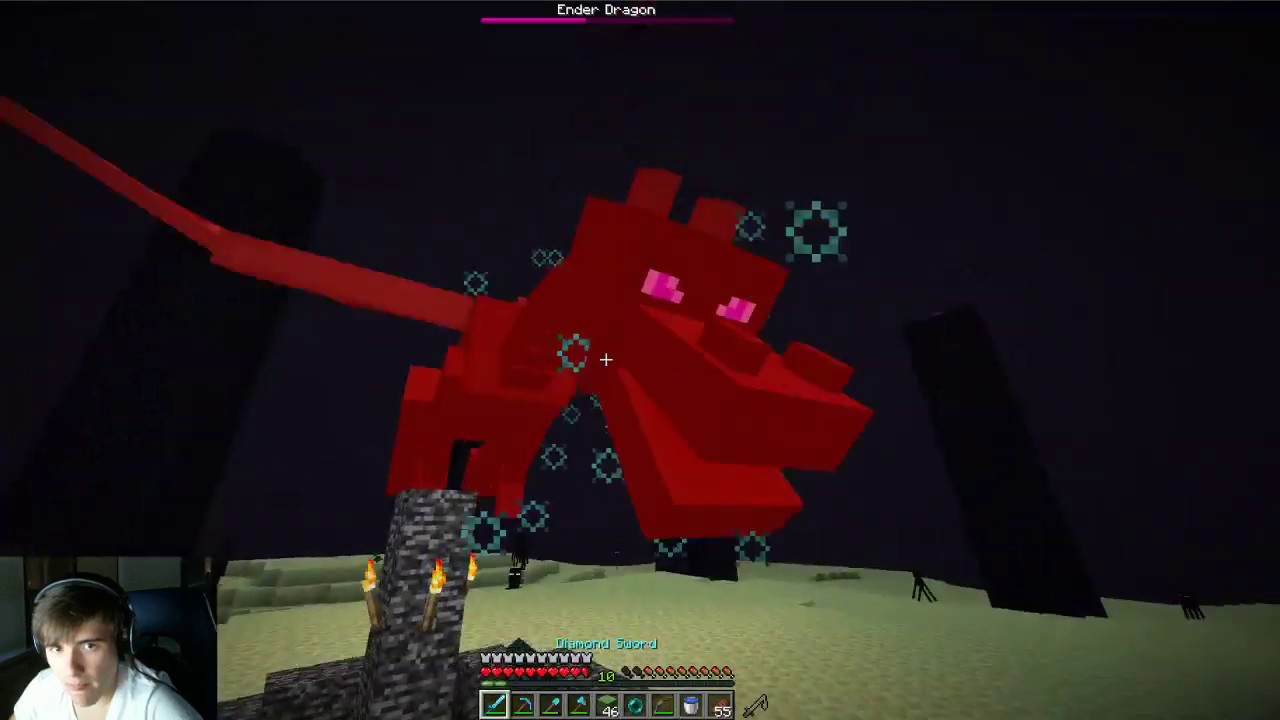 Ender Dragon Fight [minecraft Survival Singleplayer] Episode 2 Youtube