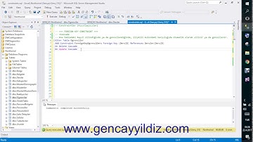 73-) T-SQL Foreign Key Constraint Cascade Komutu