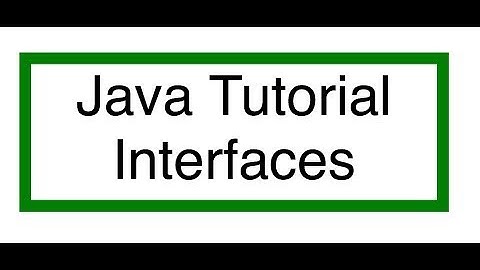 Java interfaces tutorial