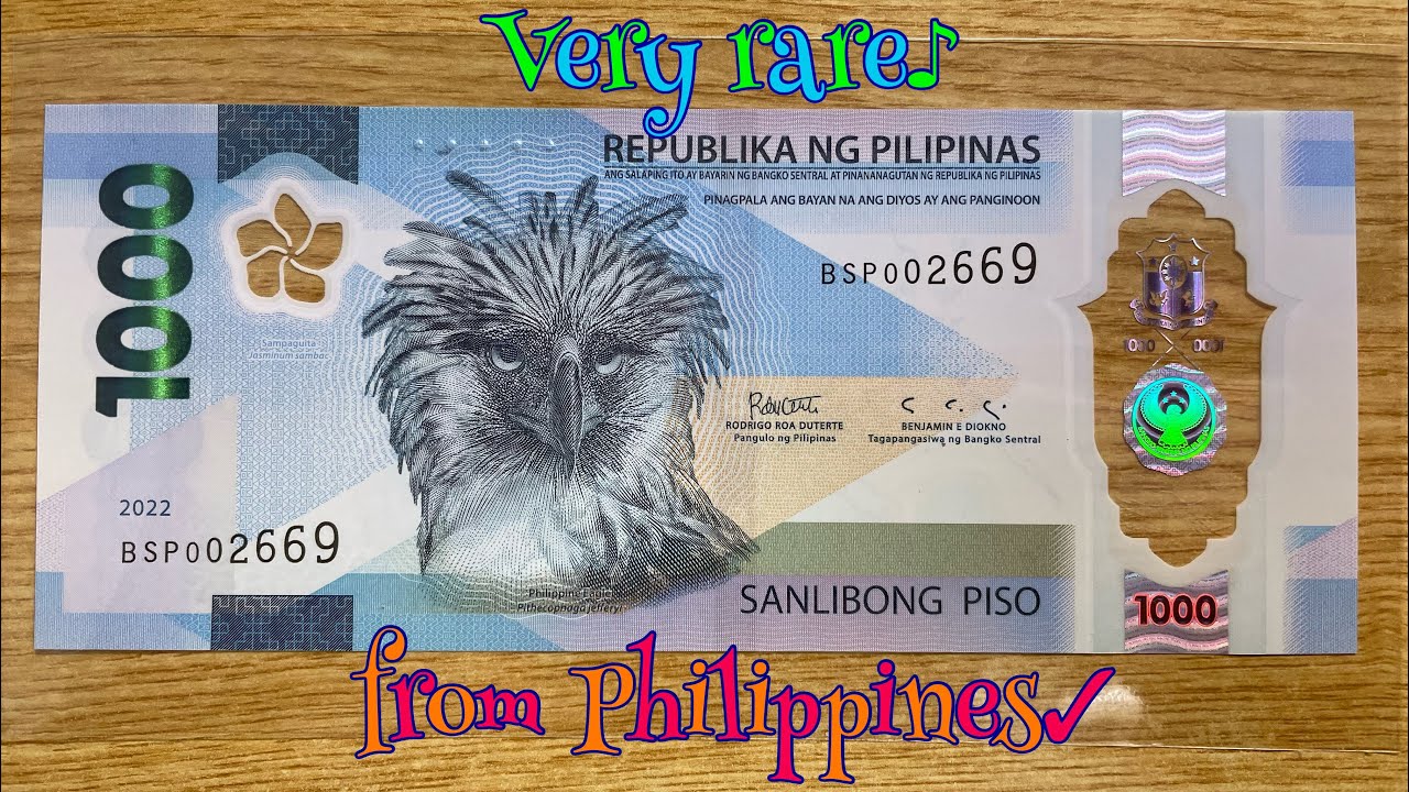 【Extremely RARE】菲律宾1000比索塑料钞员工册（Philippines BSP Special Prefix 1000 Pesos  Polymer Banknote）