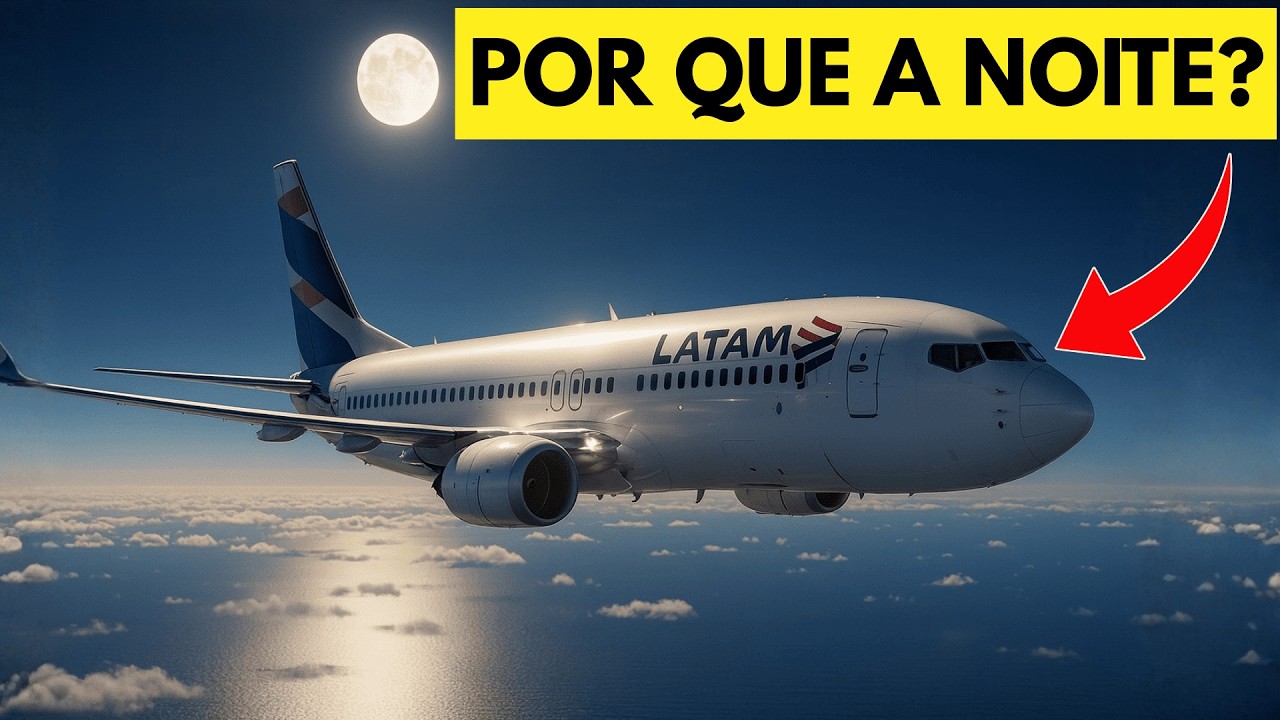 Por que a maioria dos VOOS LONGOS  acontece à noite?