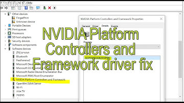 How to Fix Nvidia Platform Controllers and Framework Driver Issues in Device Manager // Windows