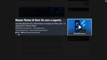 Master Flutter & Dart: De cero a experto