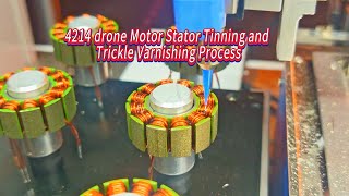 3115 Drone Motor Stator All-in-One Tinning and Trickle Varnishing Machine.