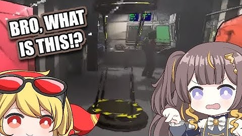 Kaela surprises Anya with an inverse teleporter in Lethal Company. [Hololive ID]