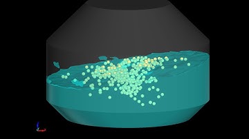 Lateral sloshing analysis in a tank using LS-DYNA ICFD solver coupled with DEM