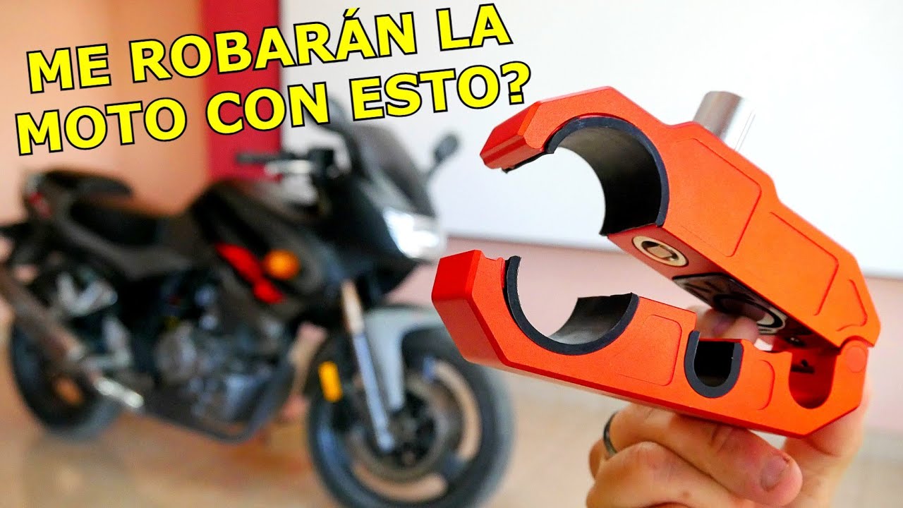 Mantén la calma con este candado antirrobo con alarma para tu moto