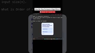 The CORRECT way to compare algorithms #algorithm #coding