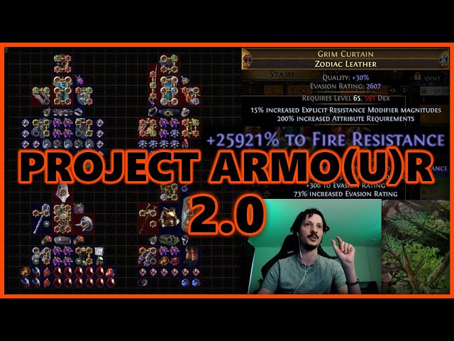 [PoE] Project Armo(u)r 2.0 - +25921% Fire Resistance chest - Stream Highlights #708 class=
