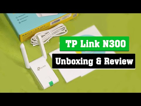 مراجعة وفك علبة محول USB اللاسلكي عالي الكسب Tp Link N300