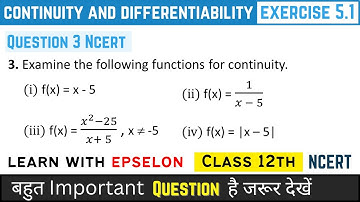 ex 5.1 q3 class 12 | continuity and differentiability class 12 ex 5.1 q3 | class 12 chapter 5 ex 5.1